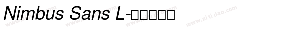 Nimbus Sans L字体转换